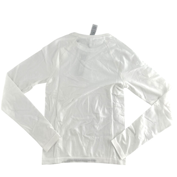 Oner Active White Go To Seamless Fitted Long Sleeve Top Size S - Picture 7 of 9